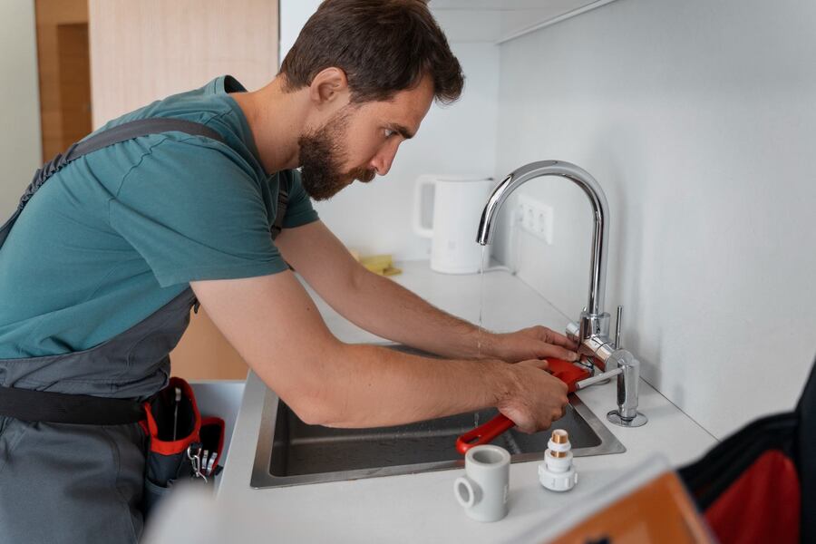 Faucet & Kitchen Sink